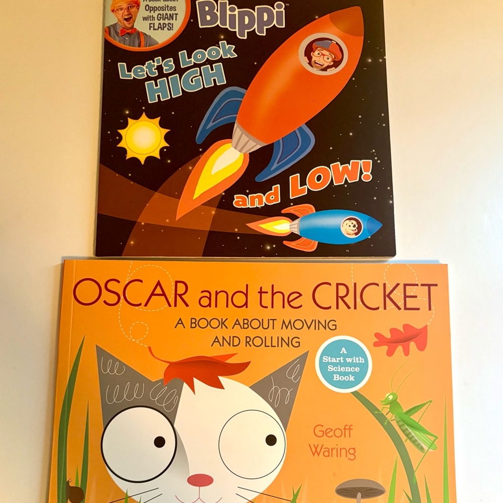 Children's Books Set - Blippi and Oscar and the Cricket